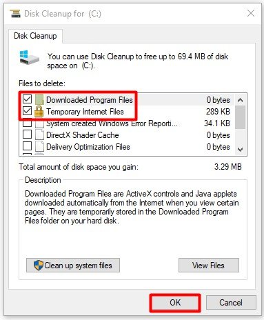 Use Disk Cleanup